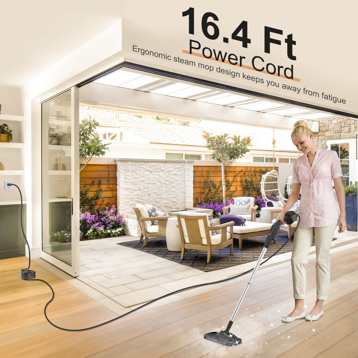 Handheld Steam Mop with 17 Accessories V92816