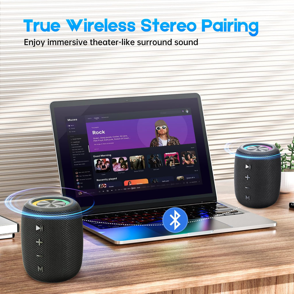 20W IPX6 Waterproof Portable Bluetooth Speaker E4114