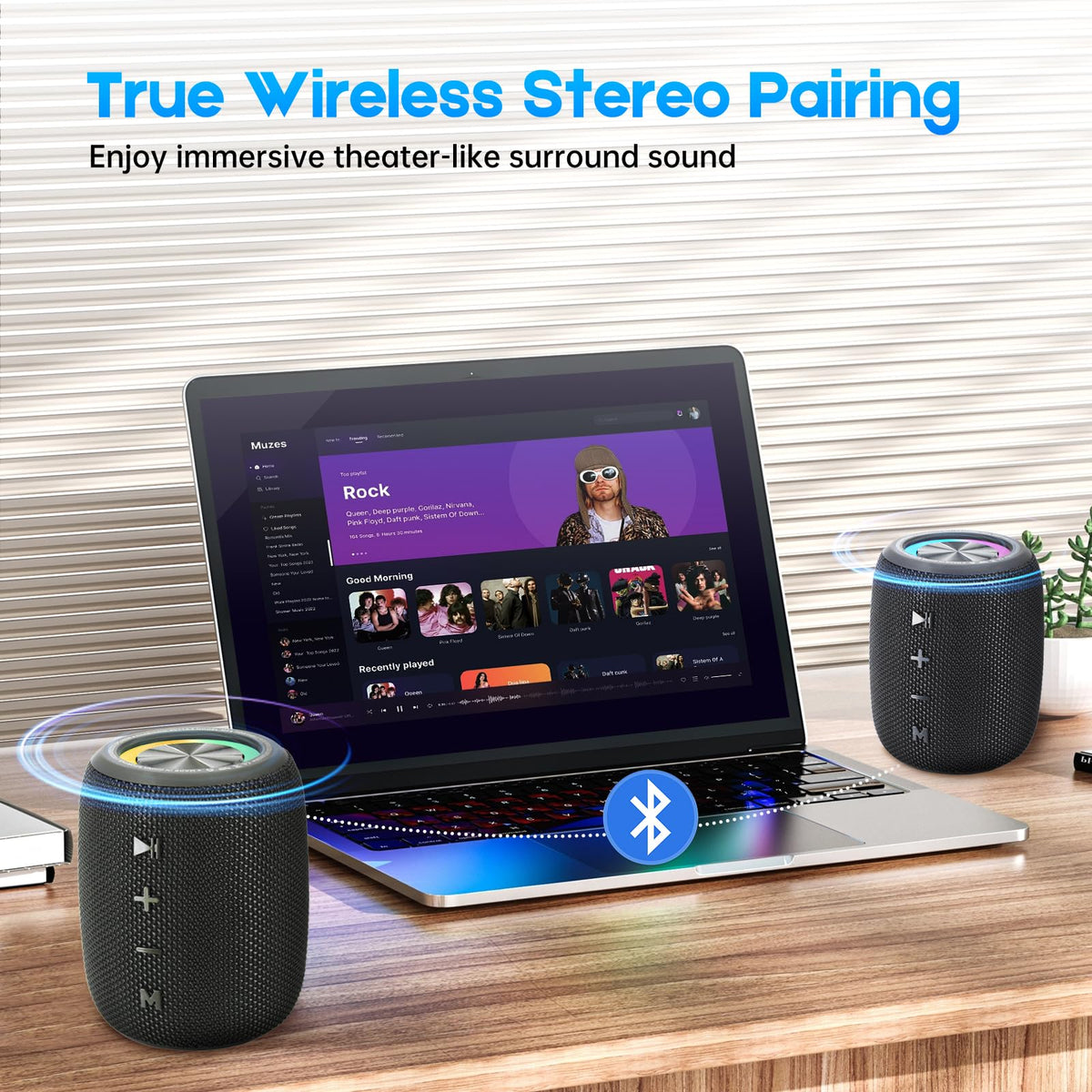 20W IPX6 Waterproof Portable Bluetooth Speaker E4114
