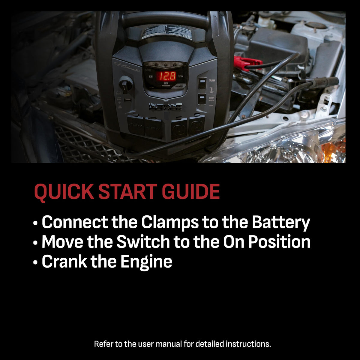 12V Car Battery Jump Starter & Power Station F3181
