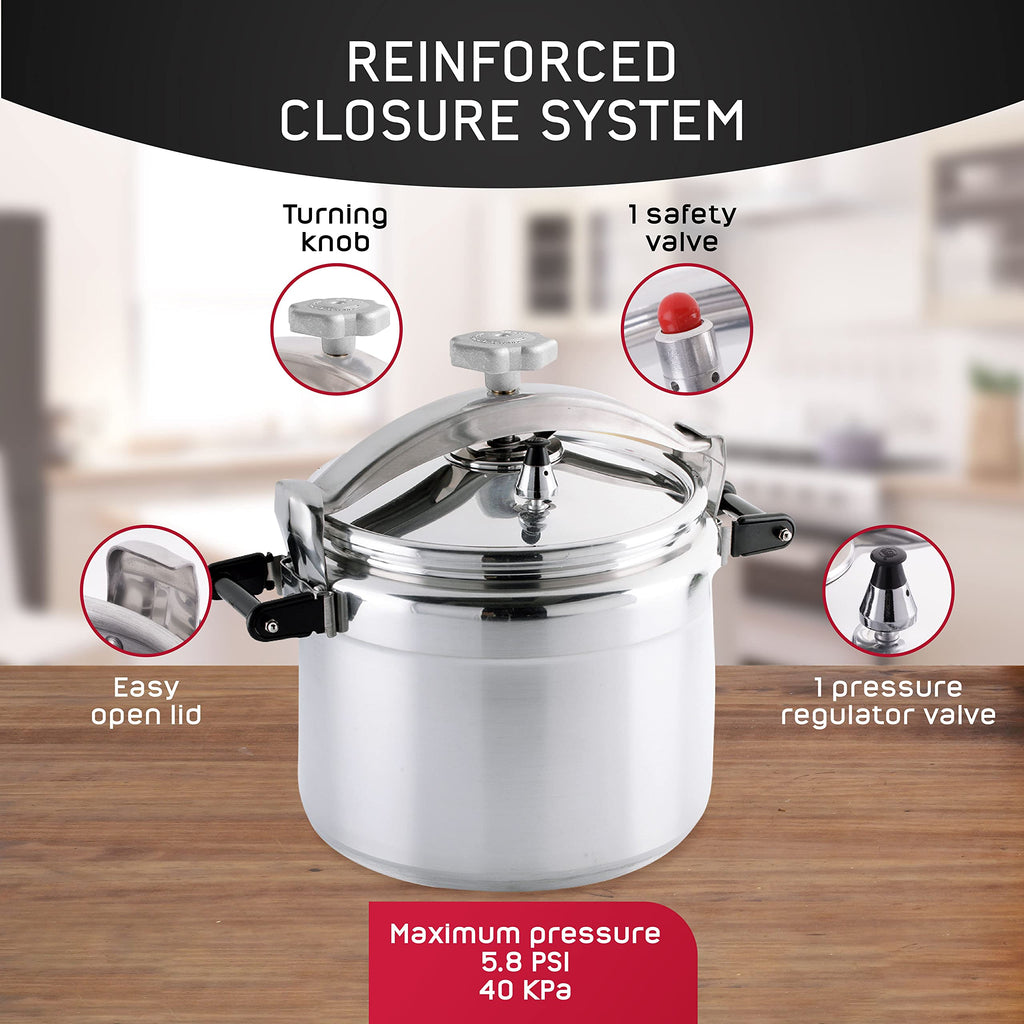 15.8-Quart Aluminum Pressure Cooker P581