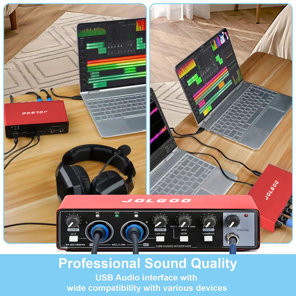 USB Audio Interface, Red 24-Bit/192kHz W6578