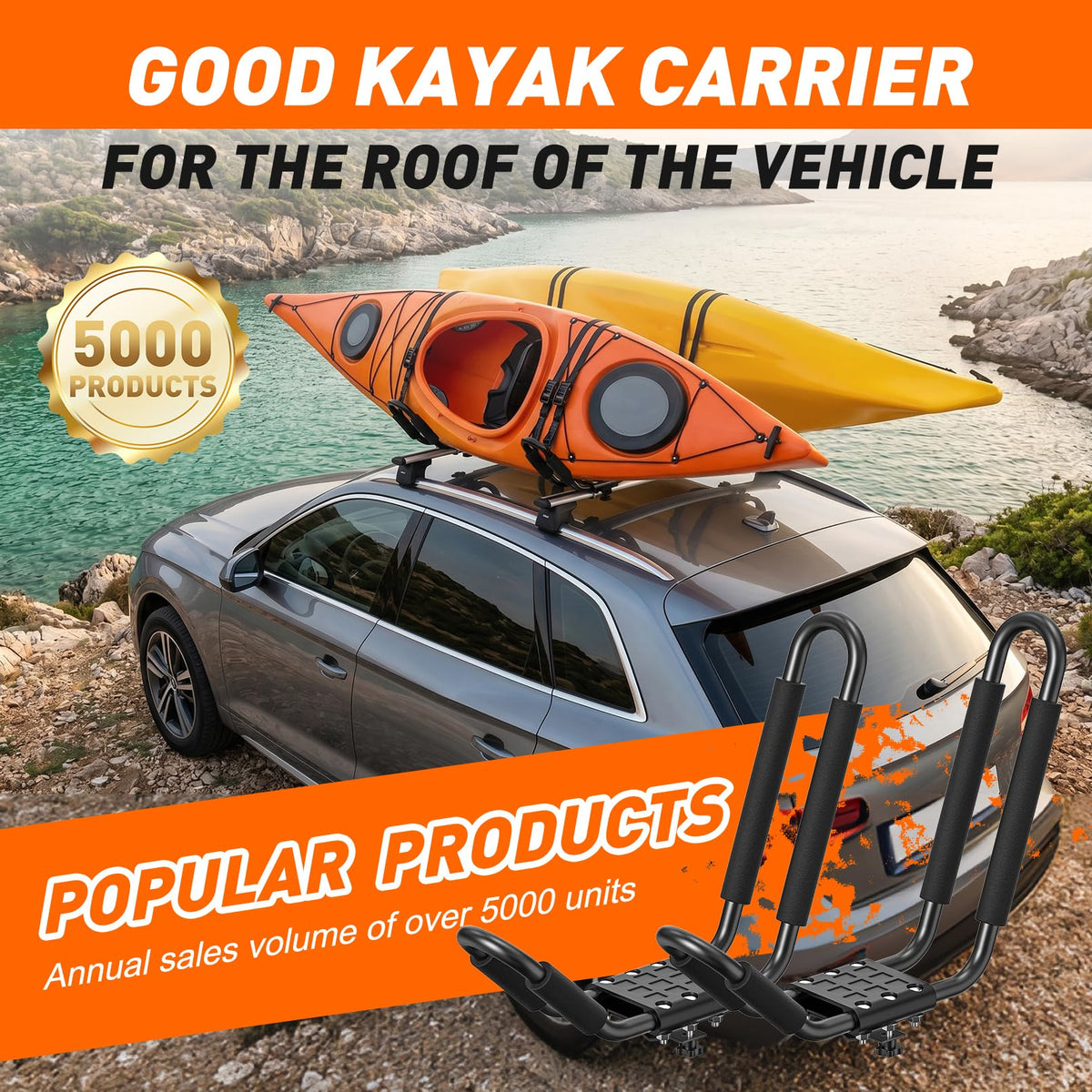 2 Pairs Kayak Carrier Racks S44077