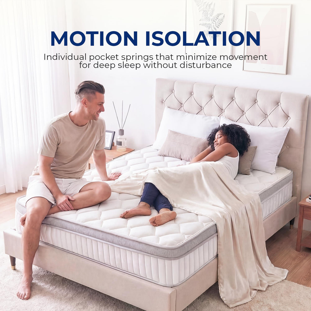 Full Size 10 Inch Hybrid Pocket Spring Mattress U789569