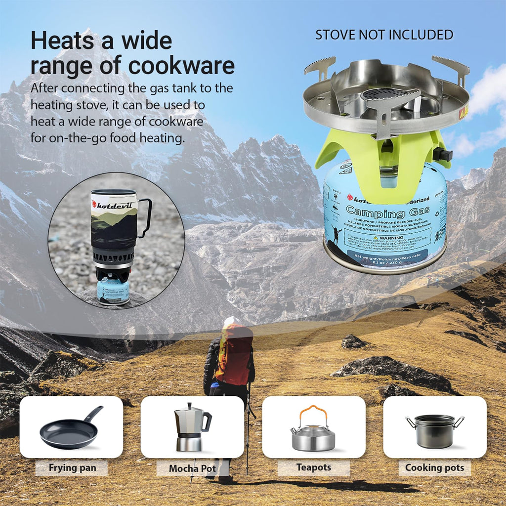 Isobutane Fuel Canister 230 Gram Camping Stove Fuel 8.1oz 4 packs I686902