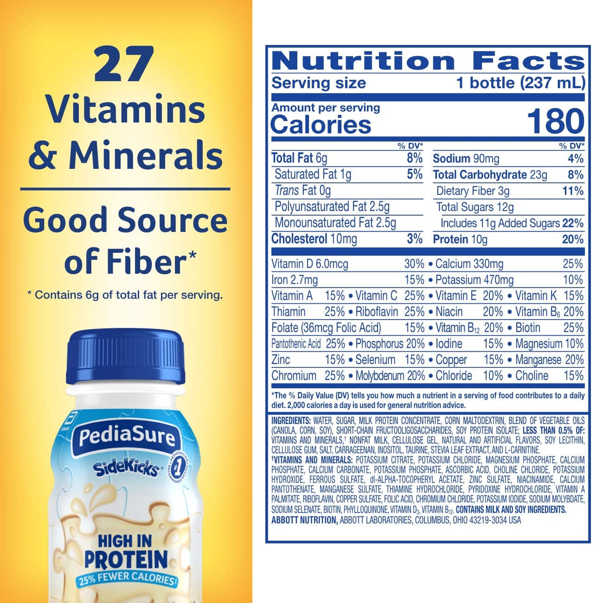 Vanilla Nutrition Shake 8 fl oz Pack of 24 S8452