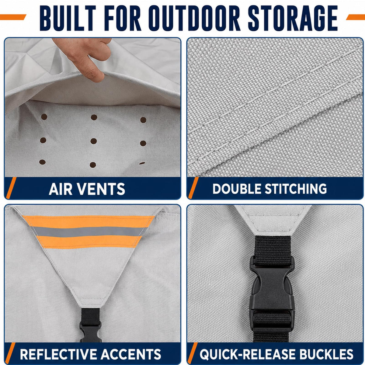 Water-Resistant Pop Up Camper Cover with Straps X863