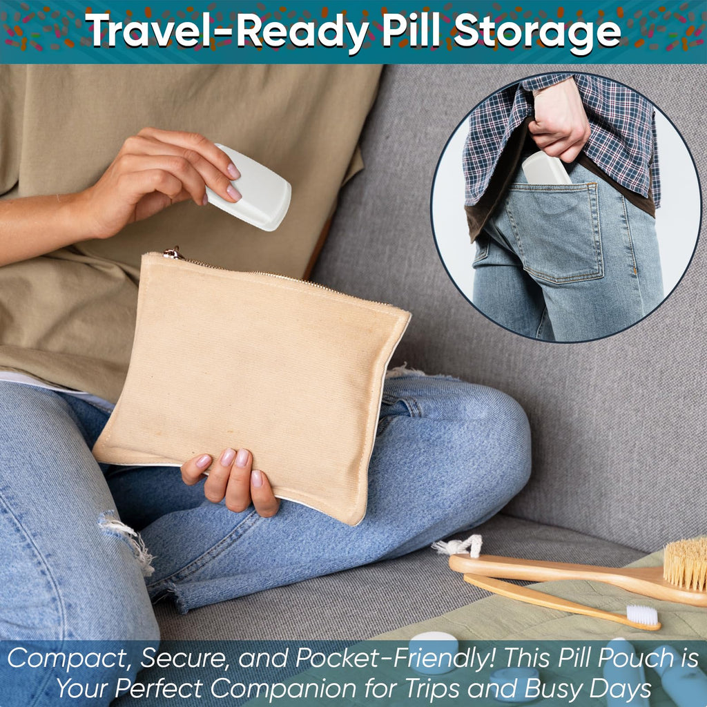 Small Pill Pouch with Easy Open & Secure Closure T9074