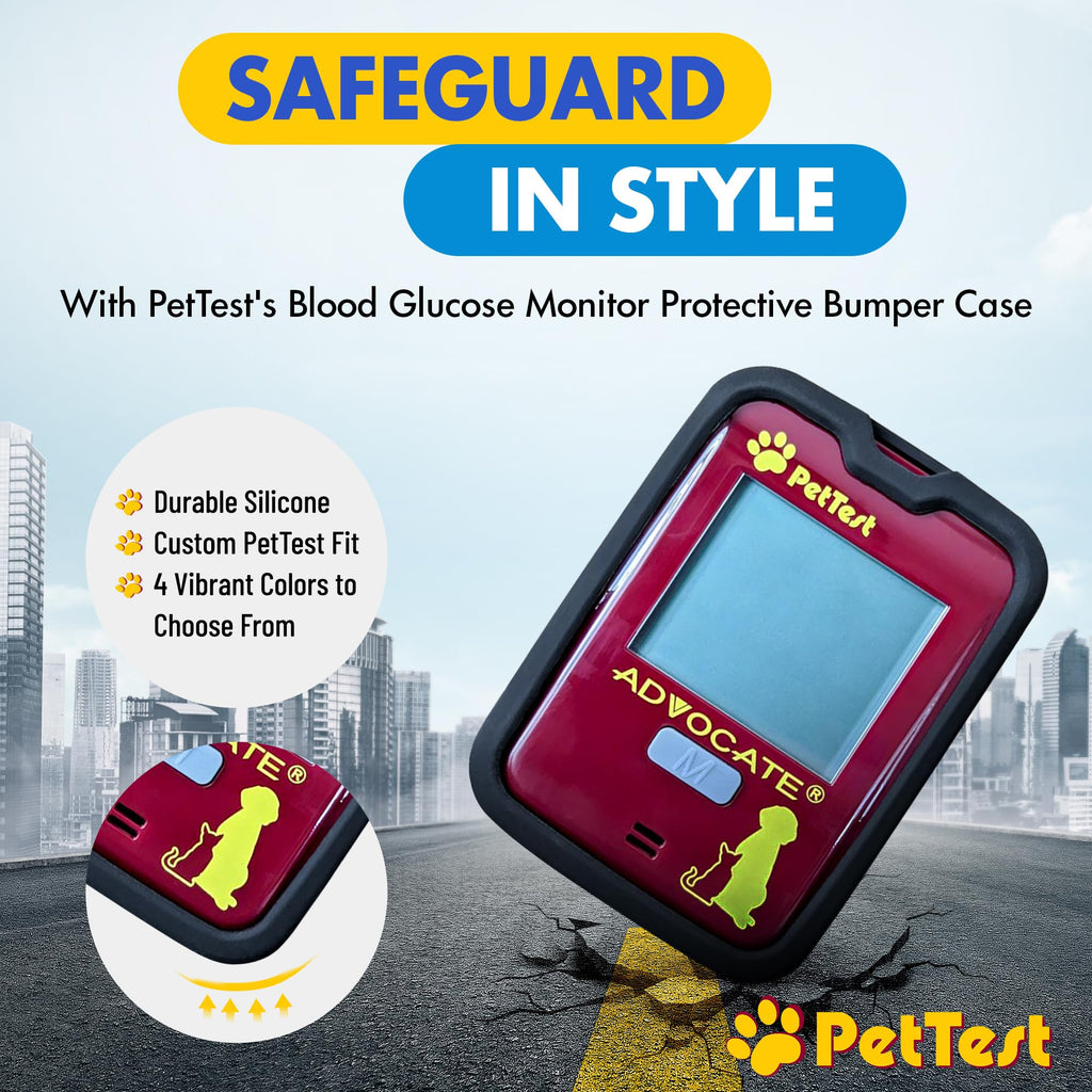 Pet Glucose Monitor Kit and Pink Bumper Case X543