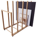 Art Canvas Storage Rack with Handle & Caster Wheels O23977
