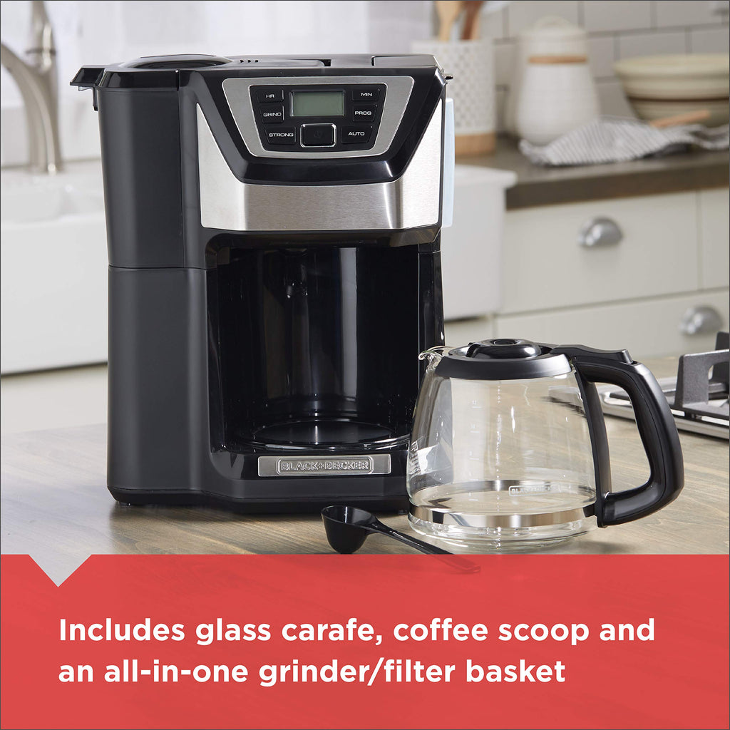 12-Cup Grind and Brew Coffee Maker I334