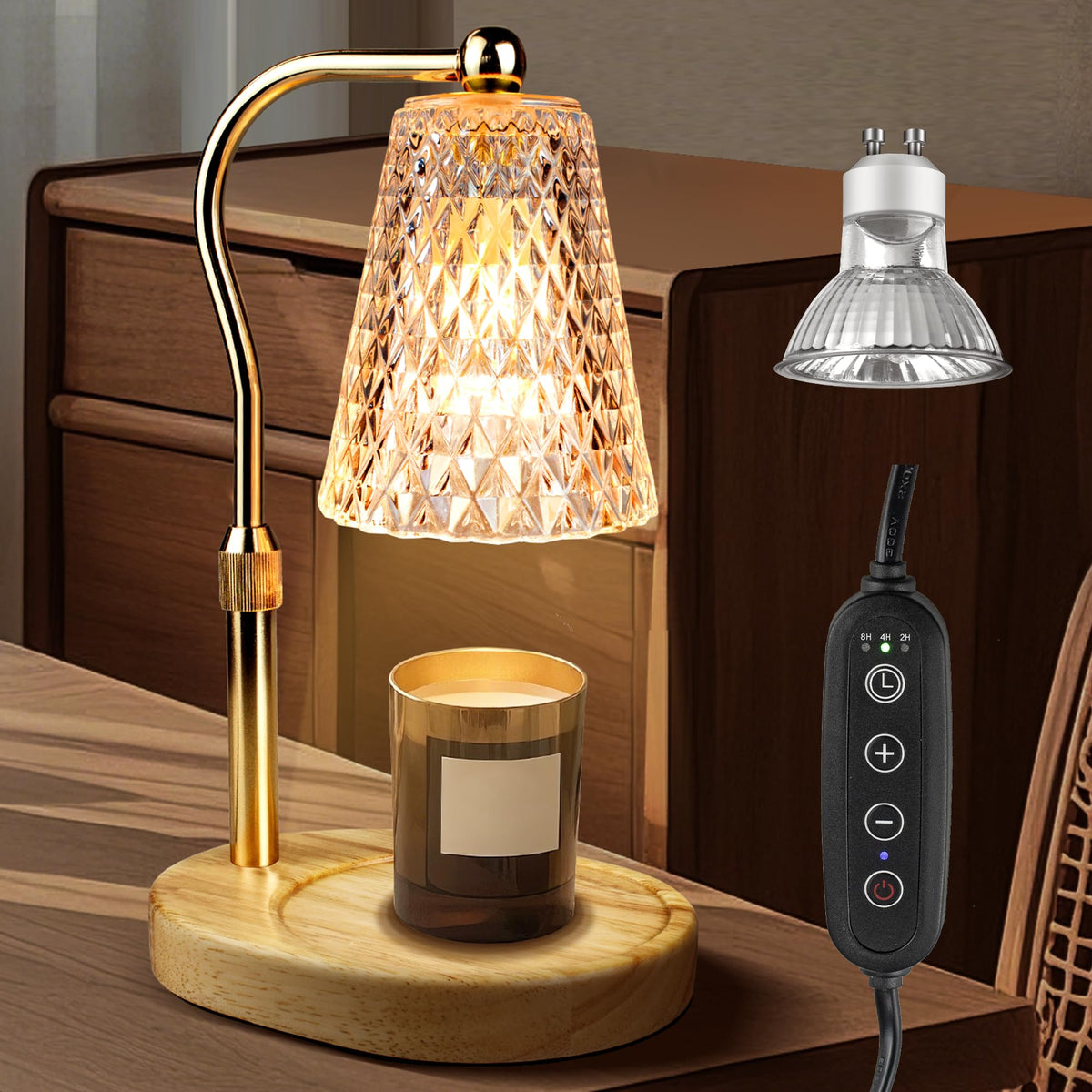 Adjustable Candle Warmer Lamp with Timer Z630