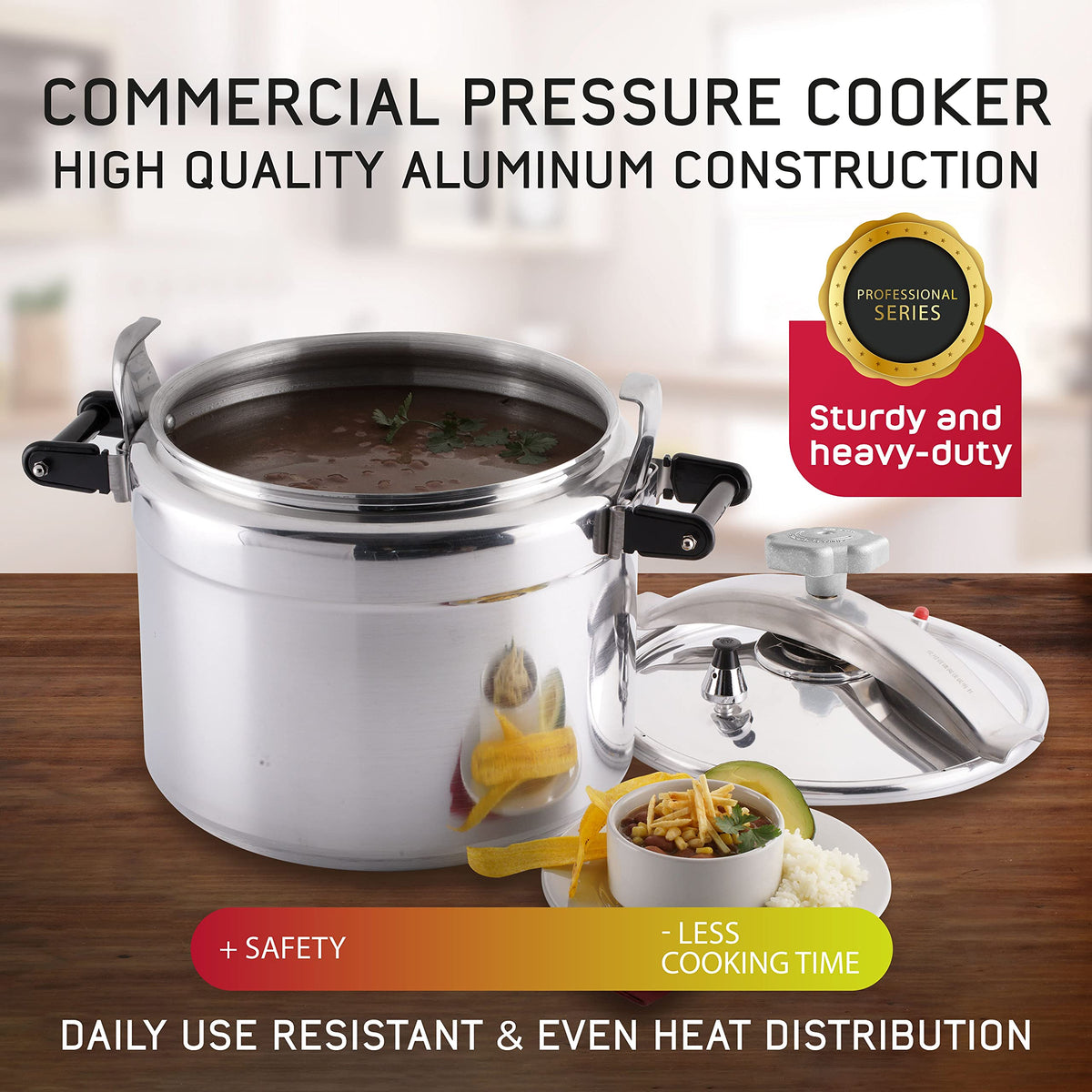 15.8-Quart Aluminum Pressure Cooker P581