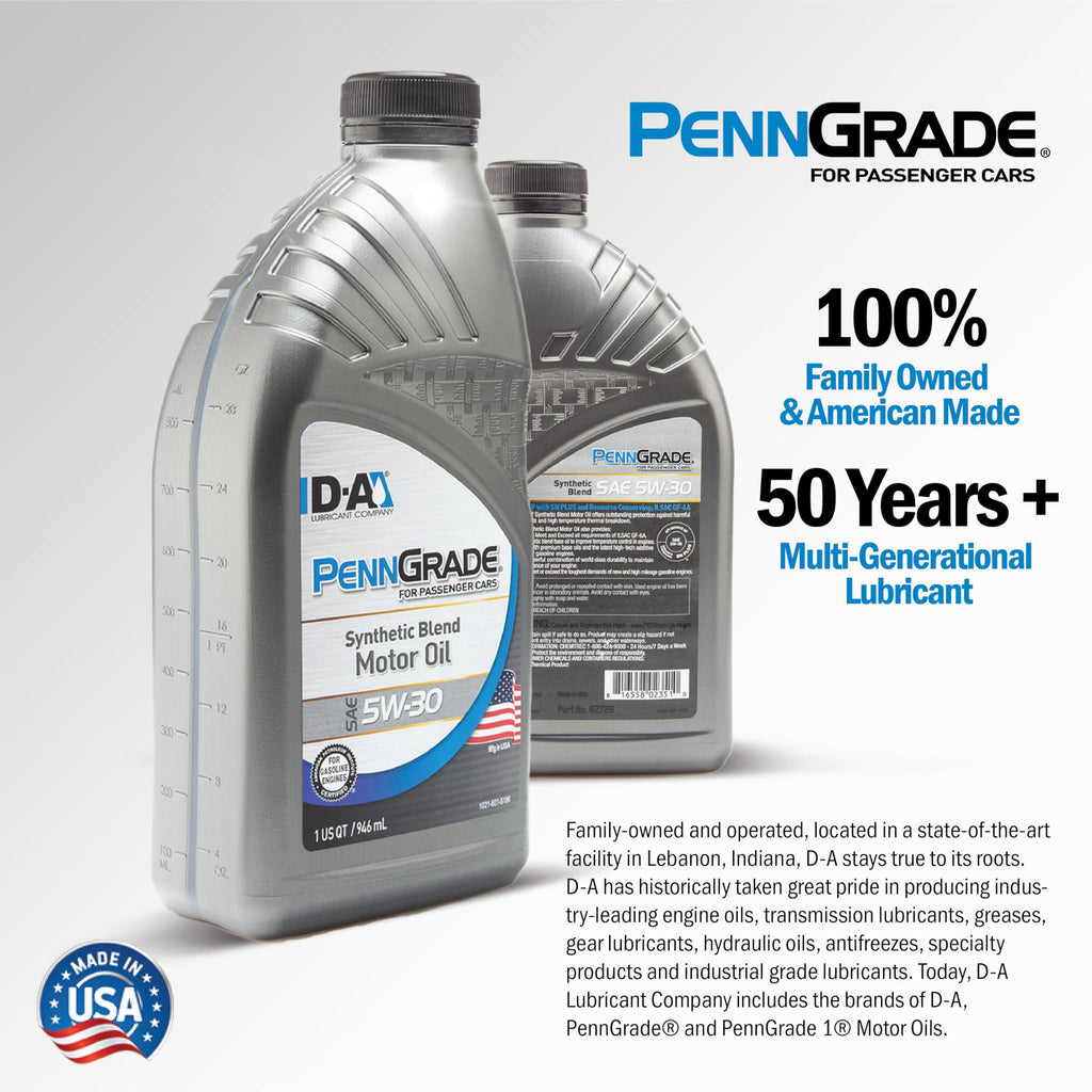 Synthetic Blend Oil SAE 5W-30 1 Quart Pack of 6 E776