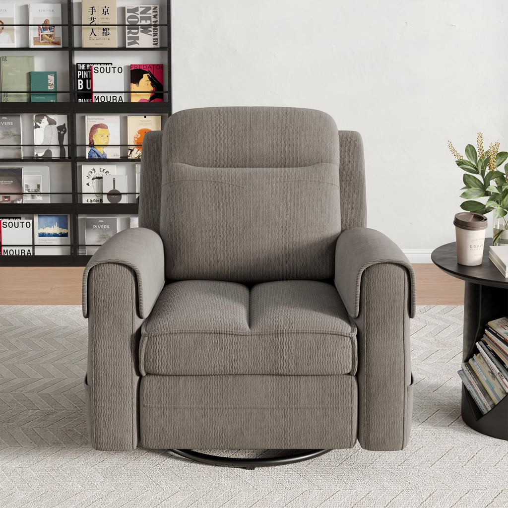 Faux Shearling Recliner Chair Grey V16388