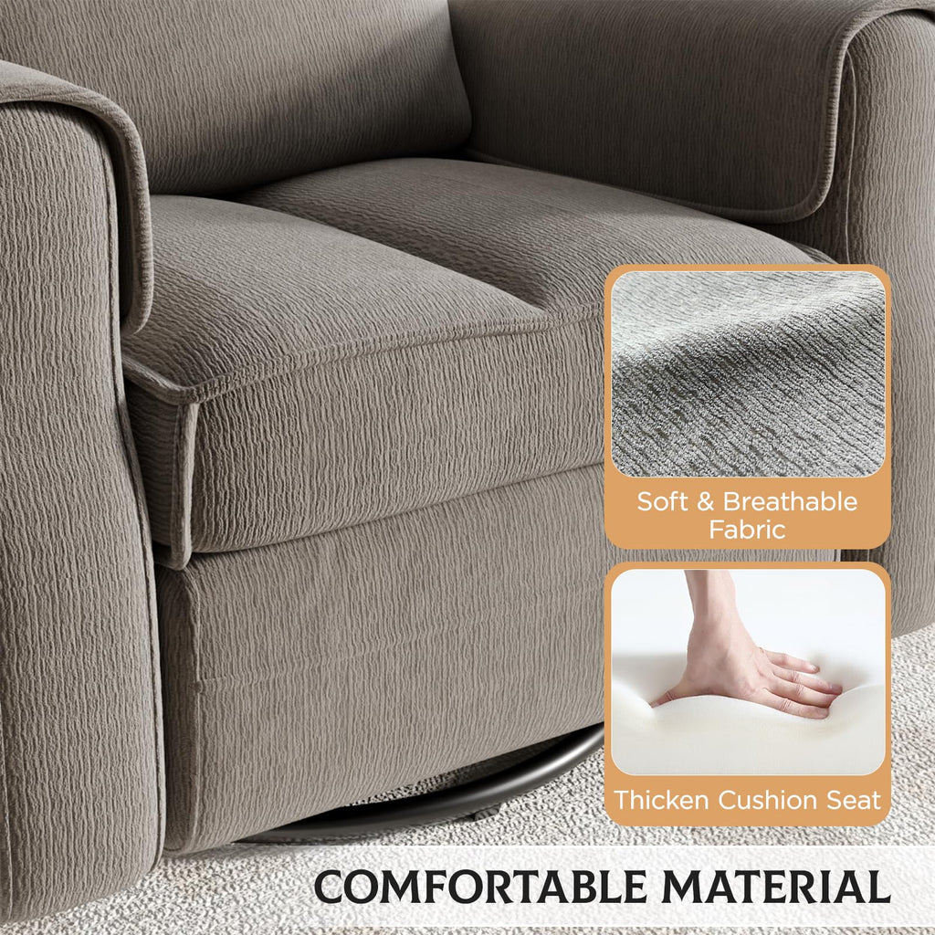Faux Shearling Recliner Chair Grey V16388