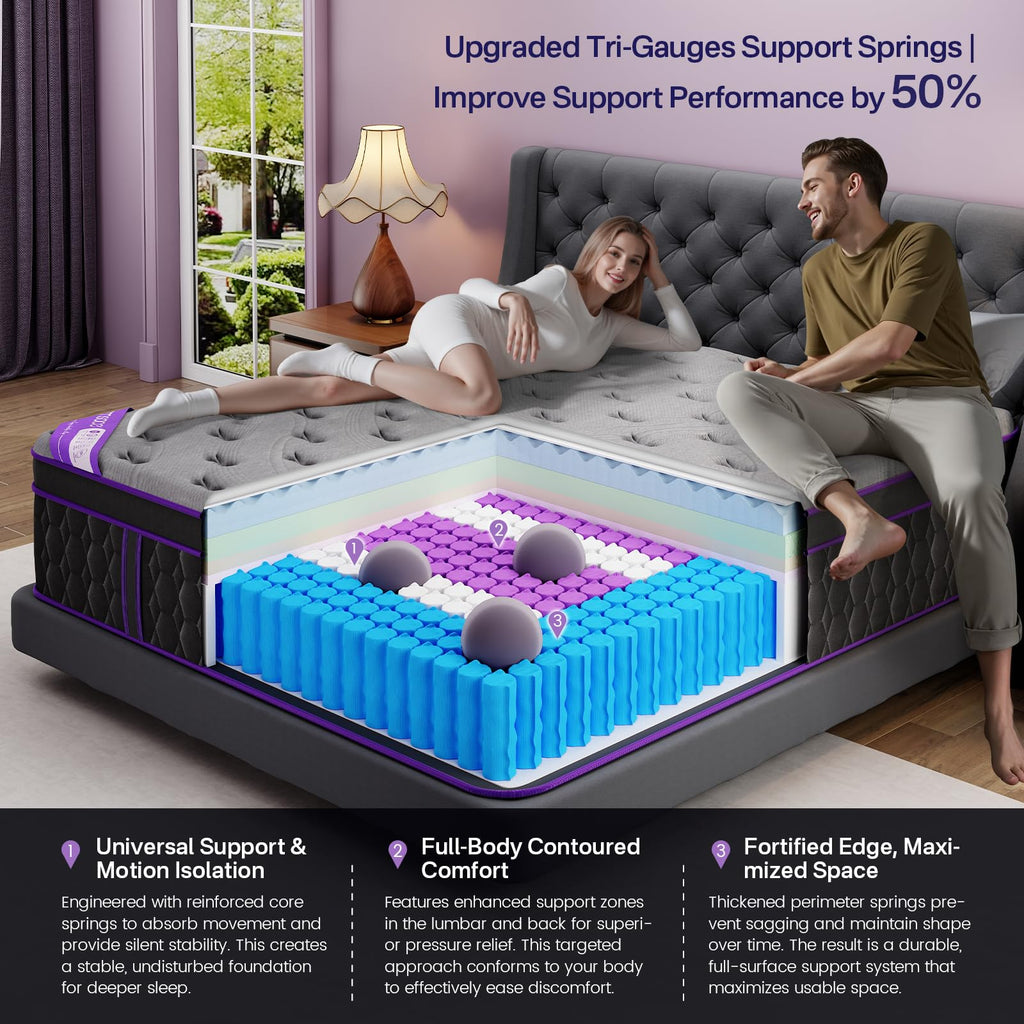 12 Inch Full Size Hybrid Mattress K3383