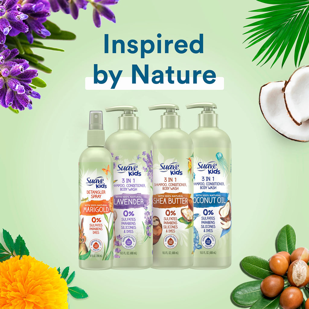3 in 1 Shampoo Conditioner Body Wash with Coconut Oil 16.5 oz Y580695