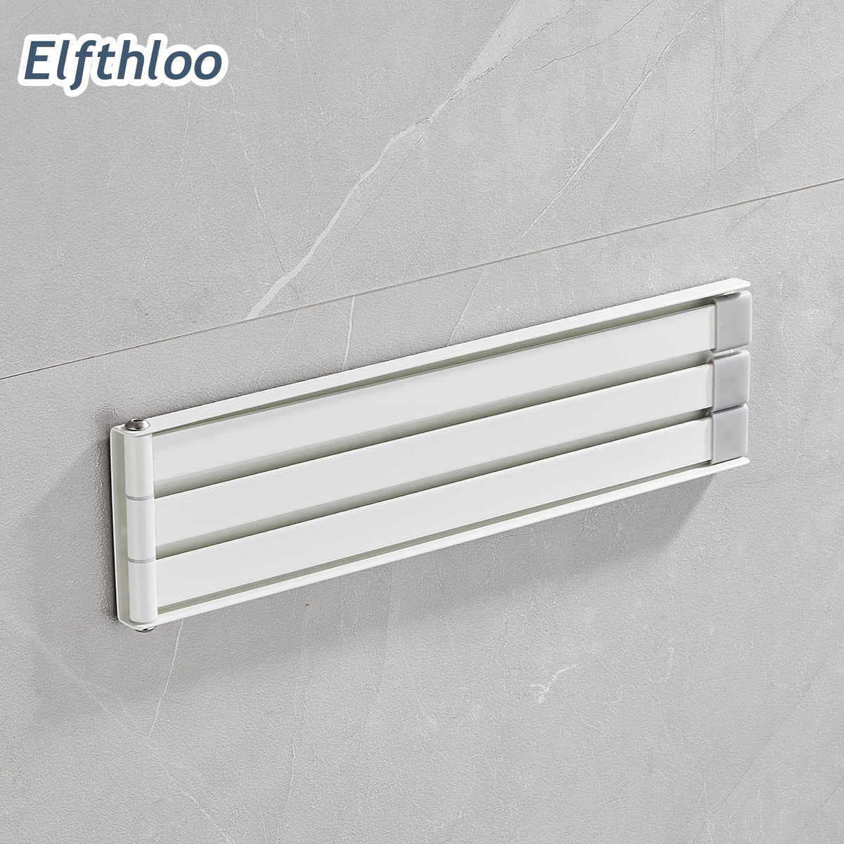 Swivel Kitchen Towel Rack 3-Arm White X481