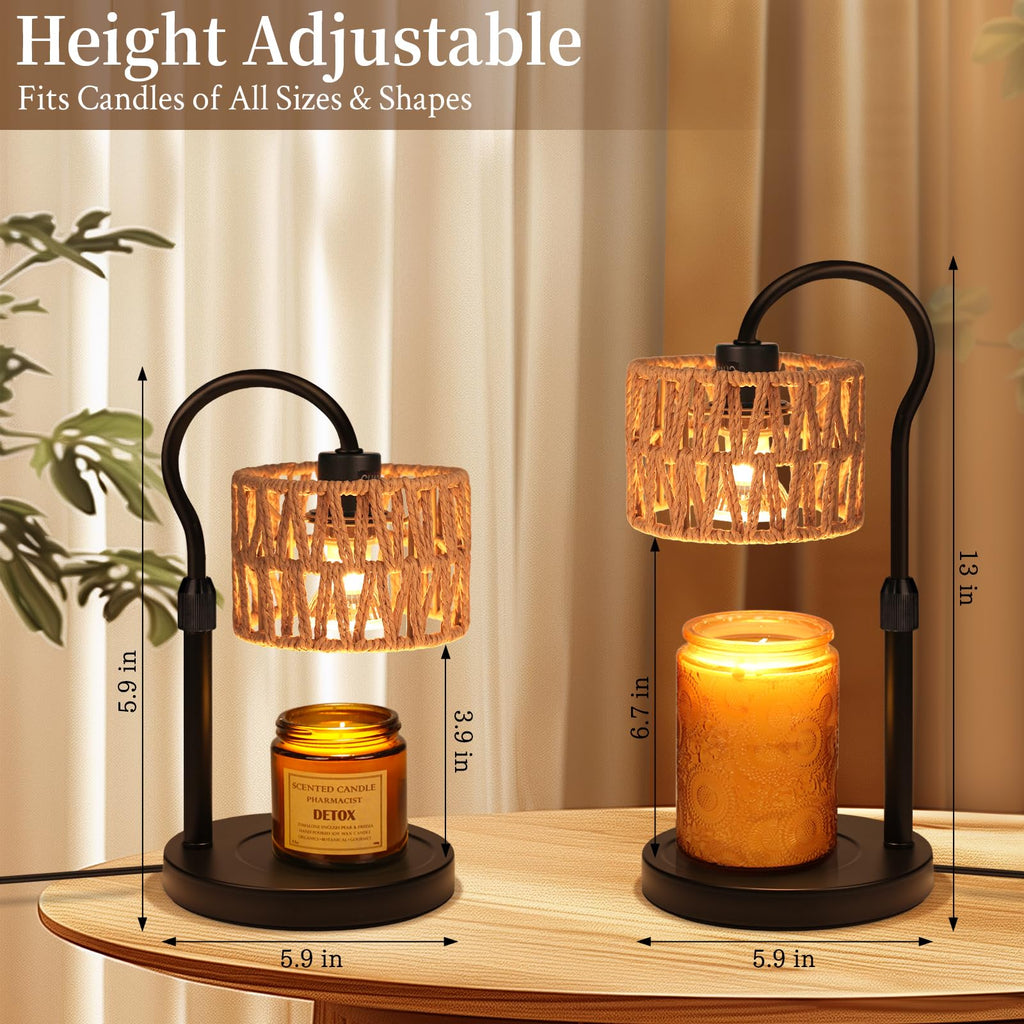 Adjustable Candle Warmer Lamp with 2 Bulbs J333385