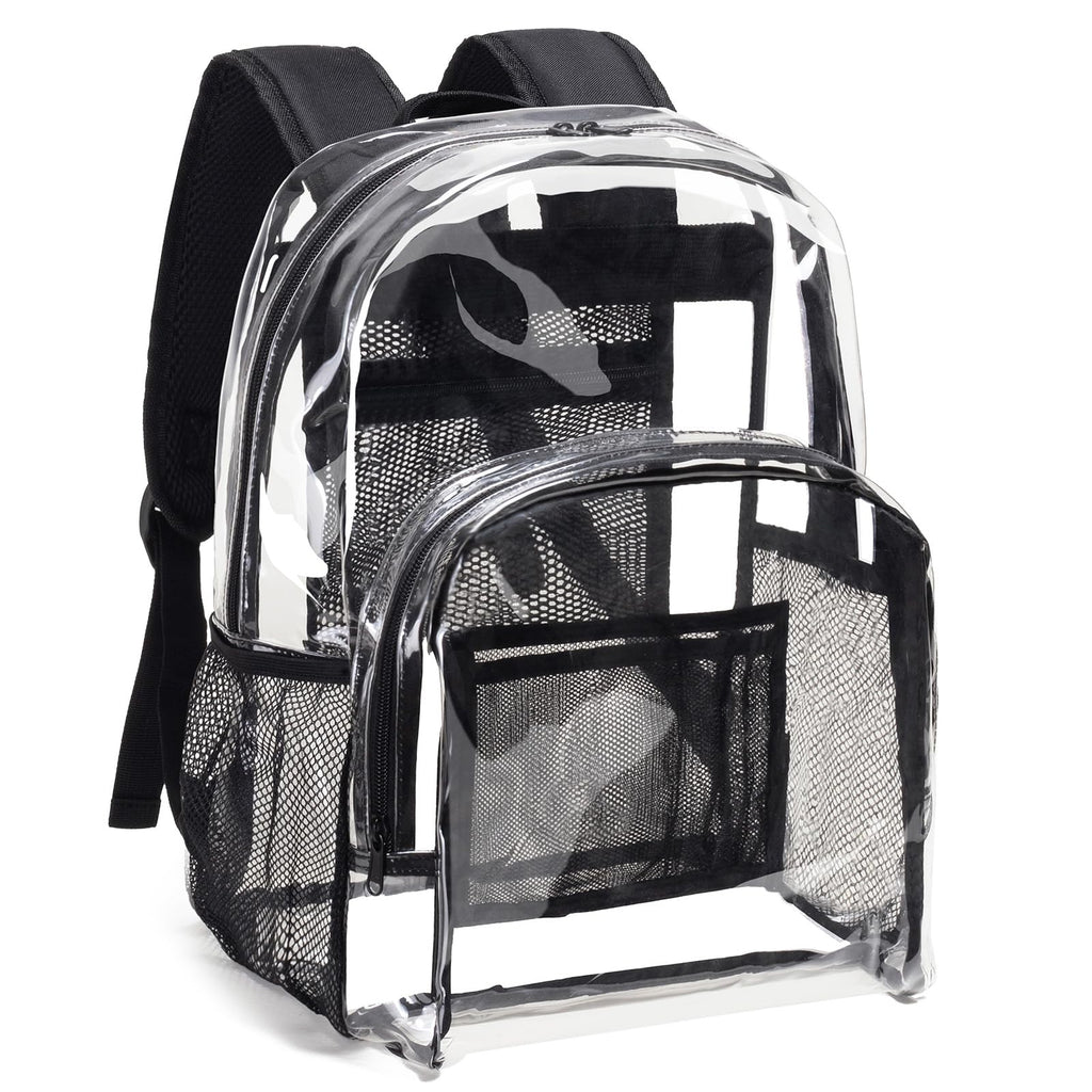 Clear Heavy Duty Black Backpack N747282