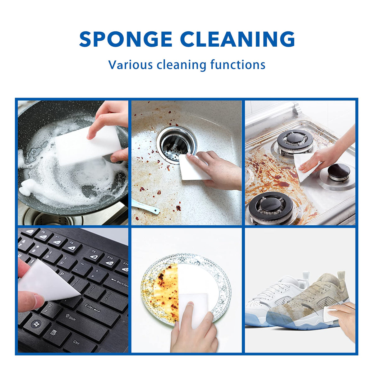 100pack Magic Sponge Eraser Sheets S170