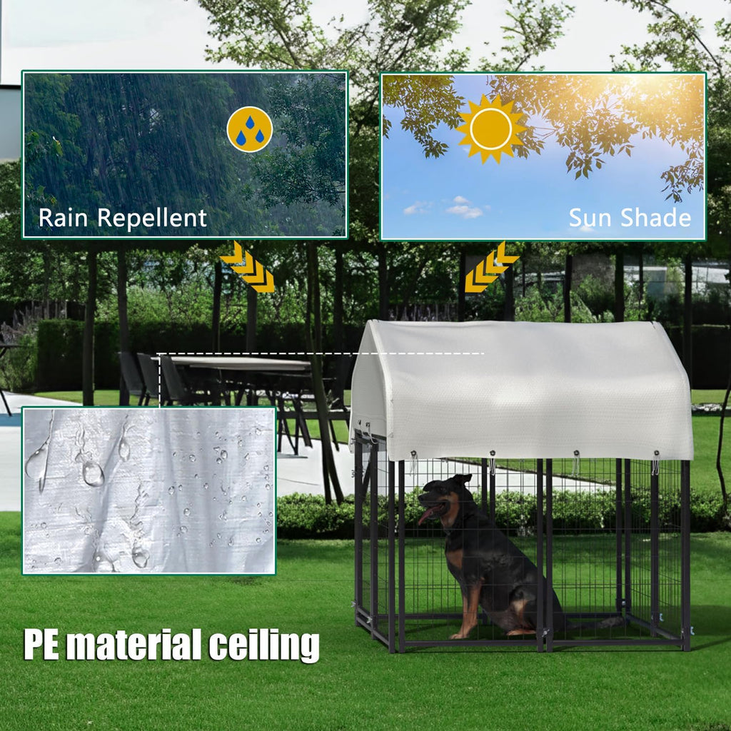 Large Heavy Duty Outdoor Dog Kennel with Roof X3131