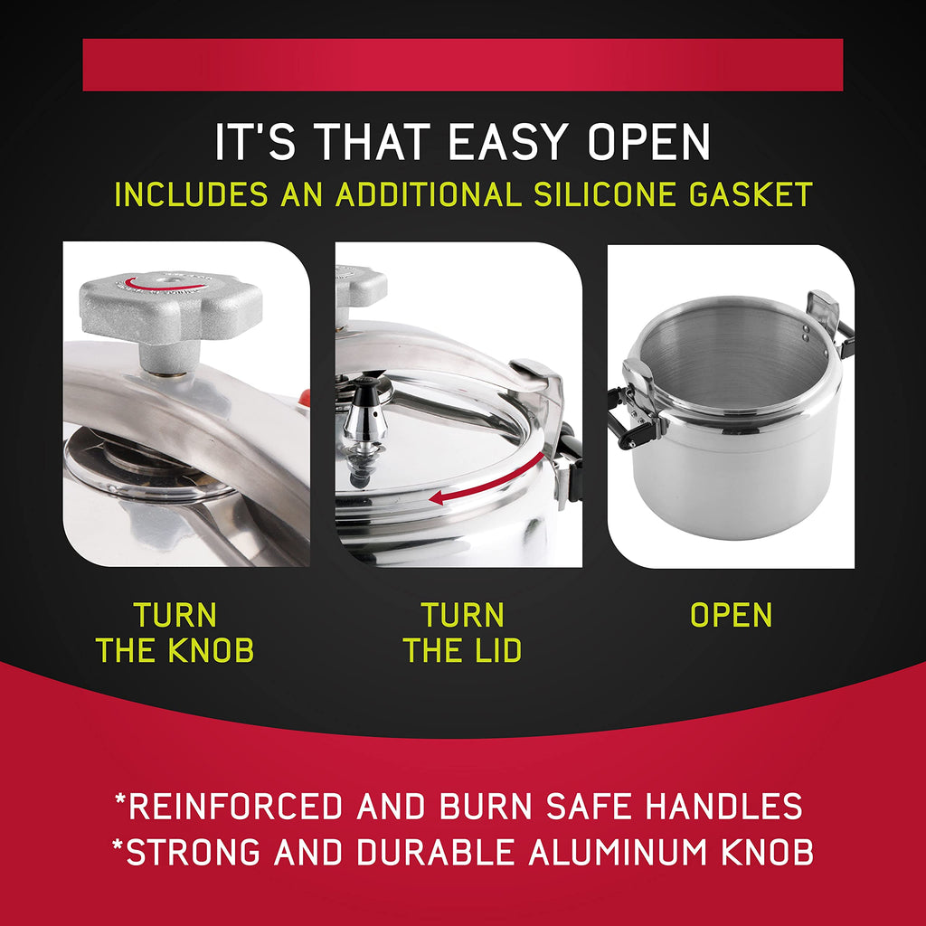 15.8-Quart Aluminum Pressure Cooker P581