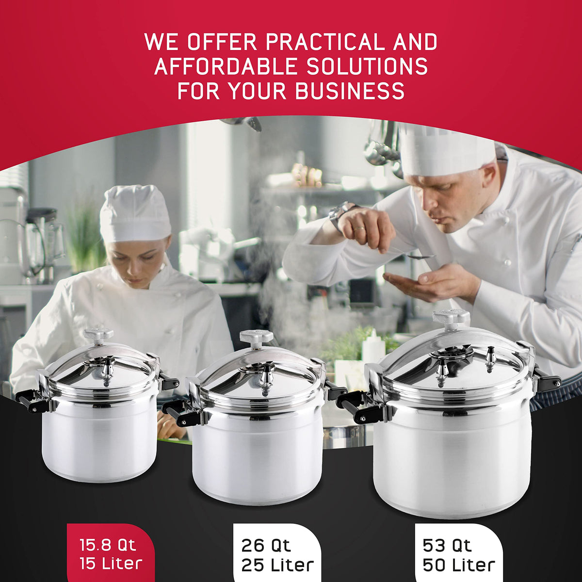 15.8-Quart Aluminum Pressure Cooker P581
