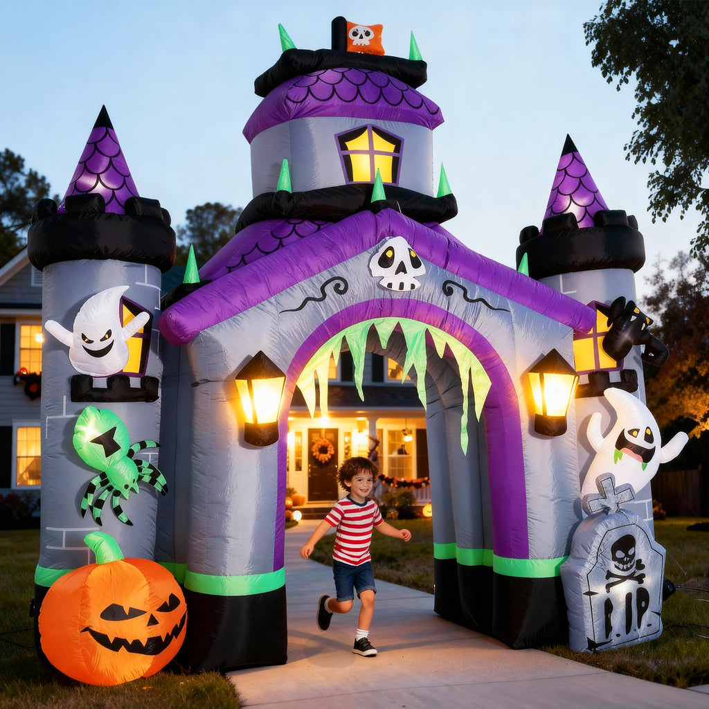 Giant 12.5 FT Halloween Inflatables Archway Outdoor Decorations E563112