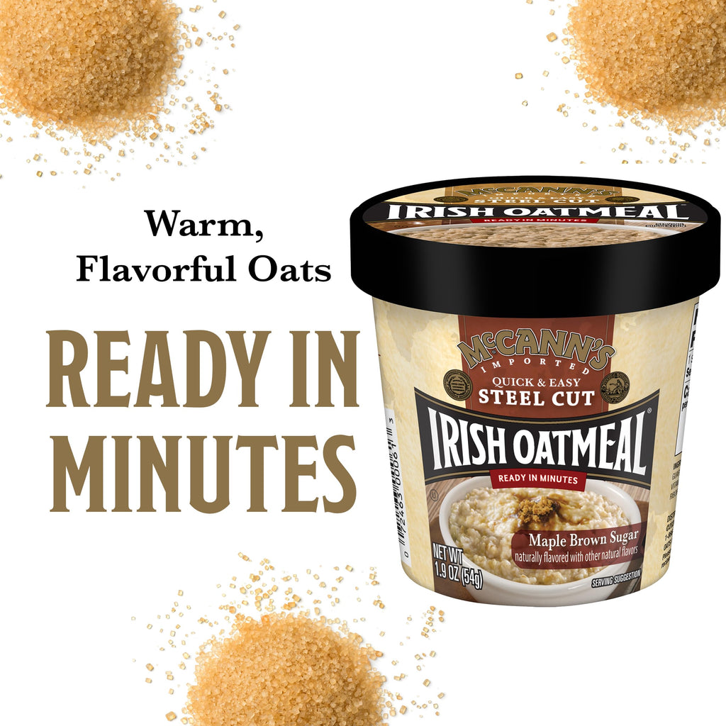 Instant Oatmeal Cup Maple Brown Sugar 1.9 Ounce Pack of 12 U207778