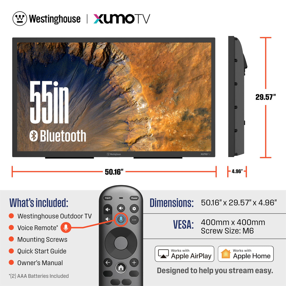 55 Inch 4K UHD Smart Outdoor TV E4232