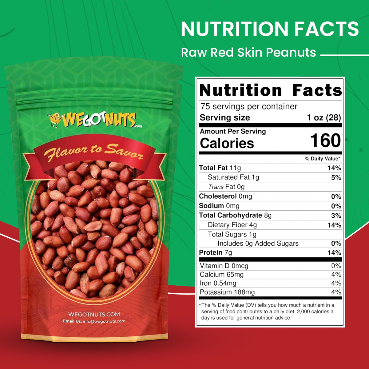 Red Skin Peanuts Unsalted 5LB Bag C235755
