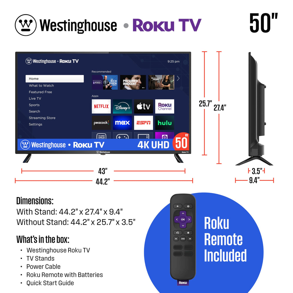 50 Inch 4K UHD Smart TV Q6053