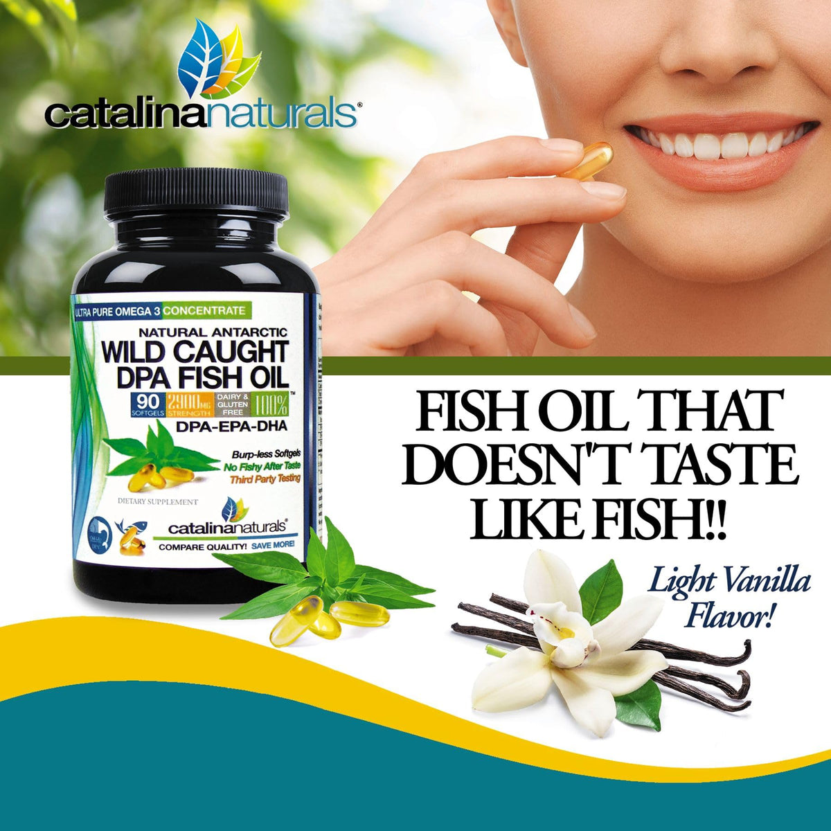 Omega-3 Fish Oil 2900 mg Softgels 90 Count V633