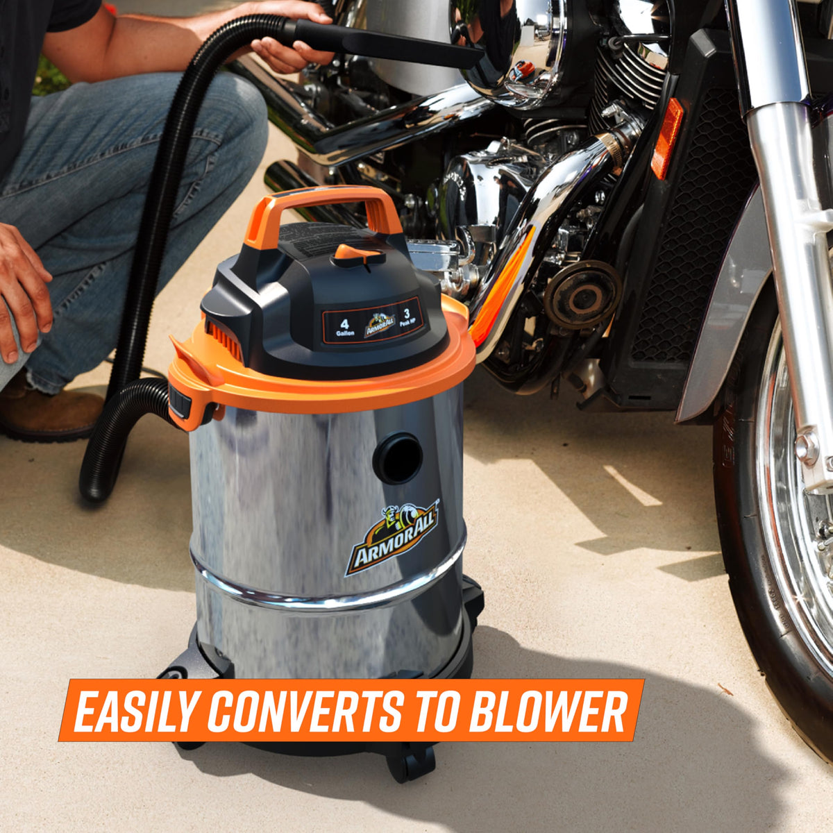 4 Gallon Stainless Steel Wet/Dry Vacuum V9977