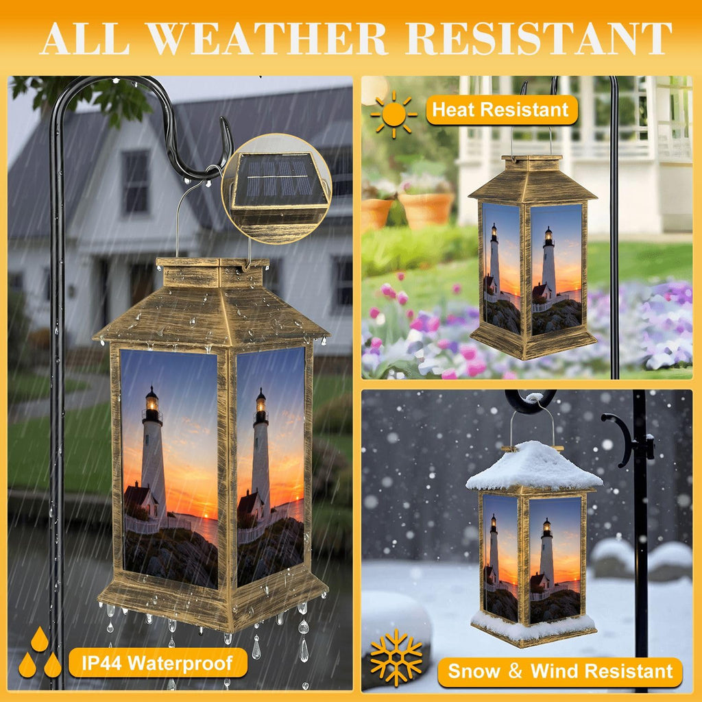 Solar Lantern Outdoor Waterproof LED Hanging Solar Lights Q6712