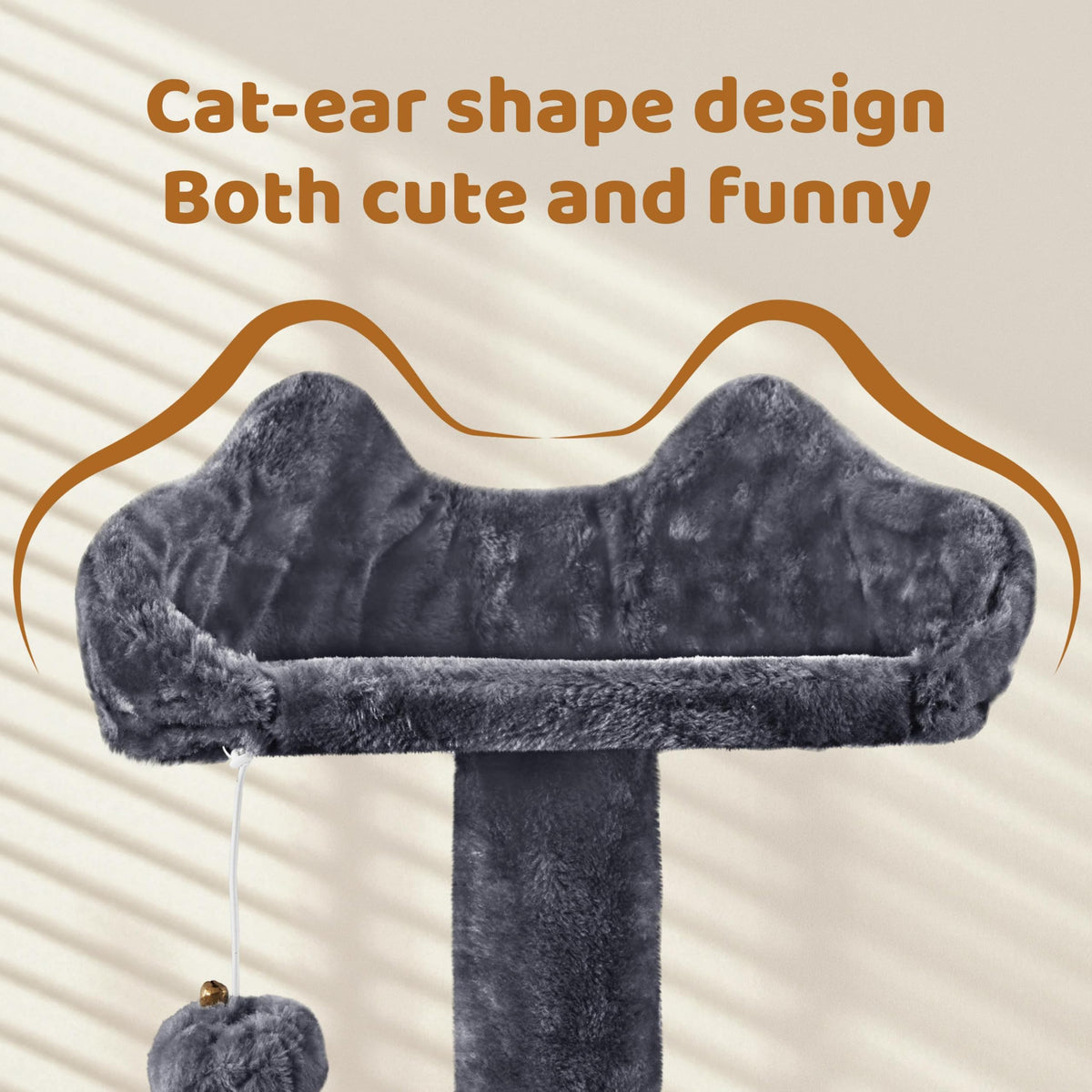 70in Multi-Level Cat Tree with Sisal Scratching Posts W1637