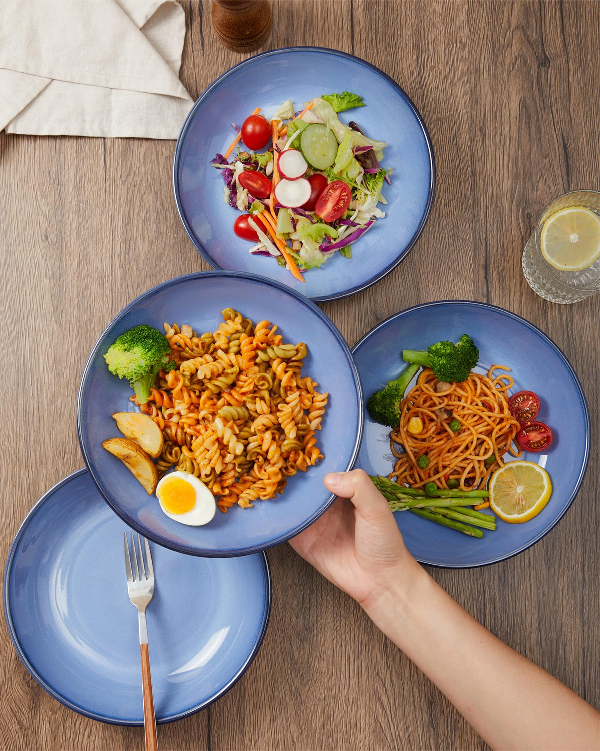 8.75'' Ceramic Pasta Bowls Set of 4 T800