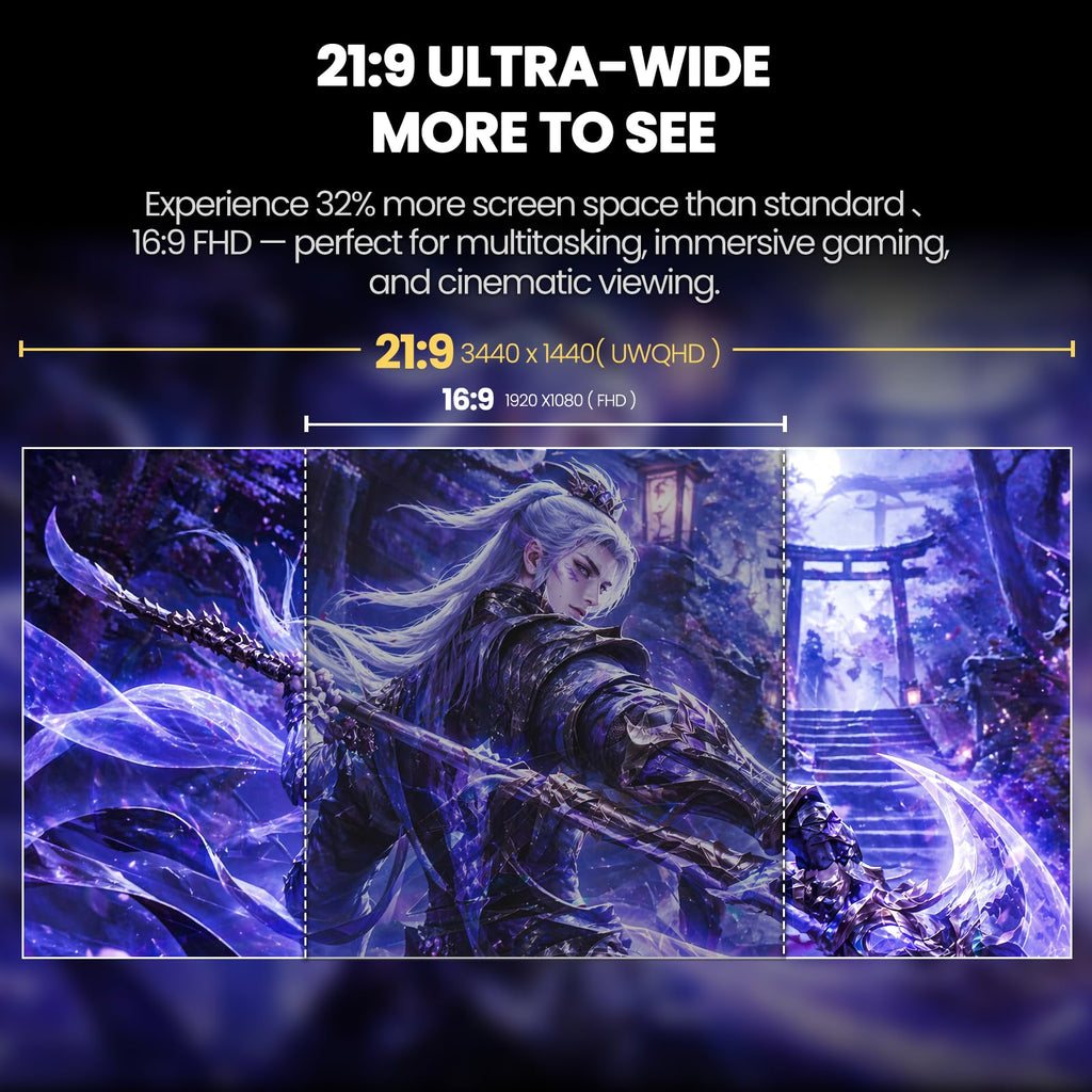34 Inch 165Hz UWQHD IPS Ultrawide Gaming Monitor B3251