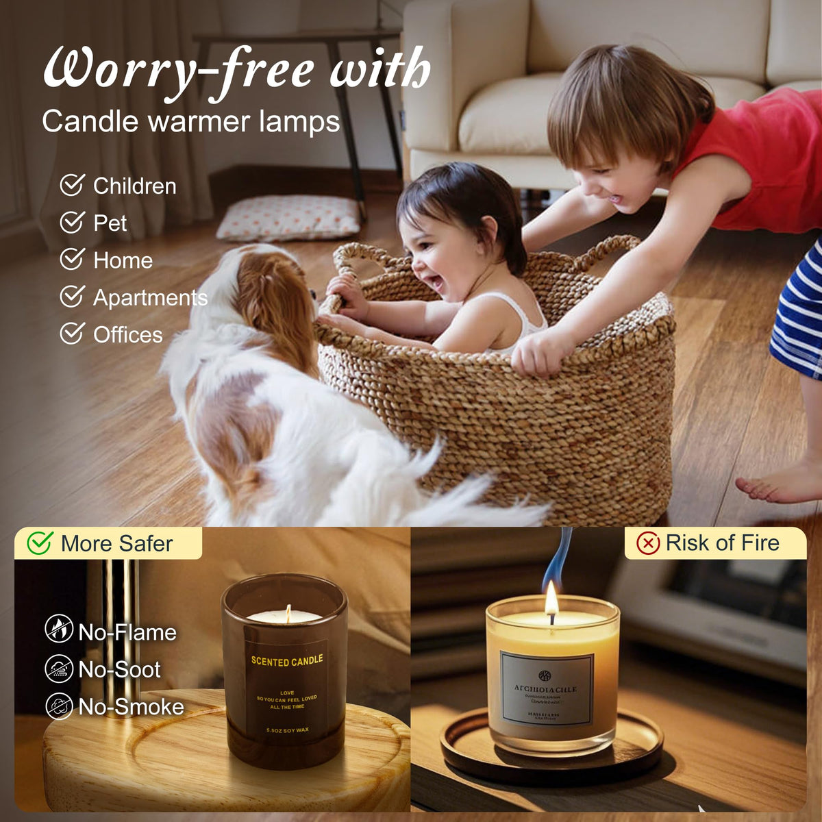 Adjustable Candle Warmer Lamp with Timer Z630