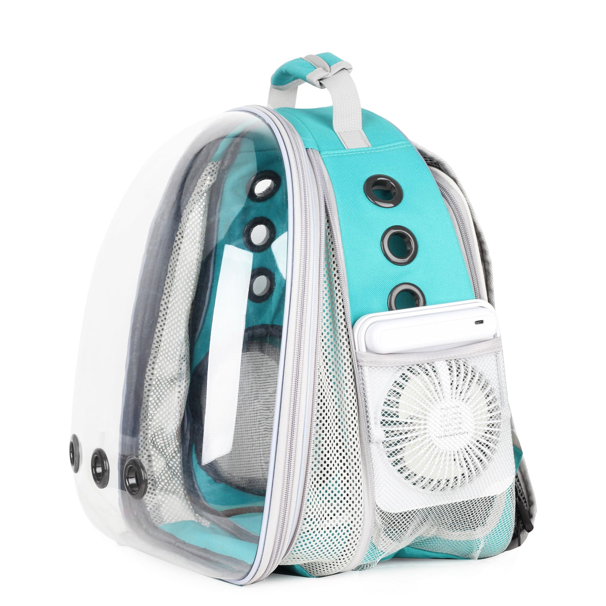 Expandable Cat Backpack with Mini Fan H989854