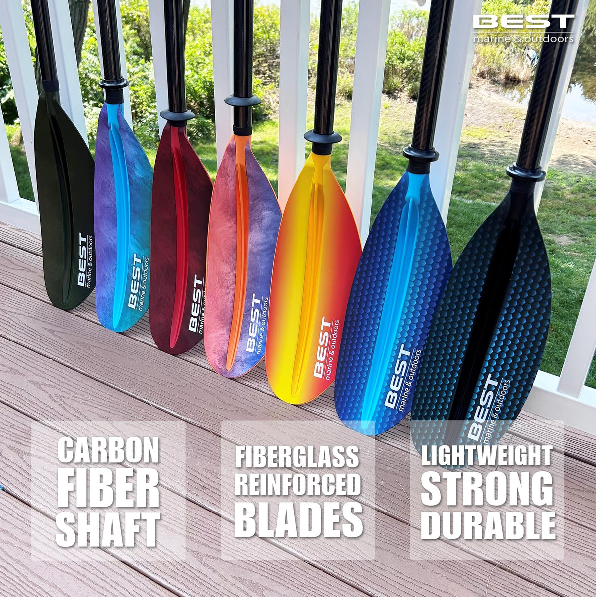 Carbon Fiber 2-Piece Kayak Paddle S74825
