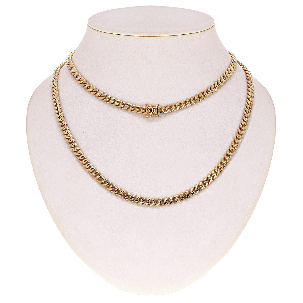 14k Yellow Gold Cuban Curb Link Chain M748296