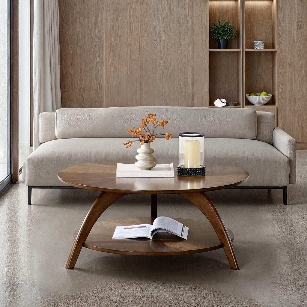 Round Wood Coffee Table E17565