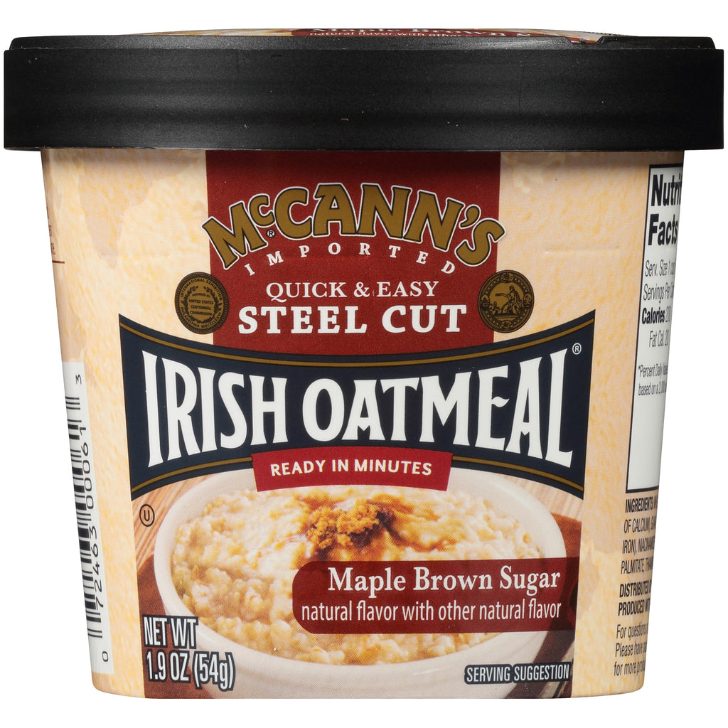 Instant Oatmeal Cup Maple Brown Sugar 1.9 Ounce Pack of 12 U207778