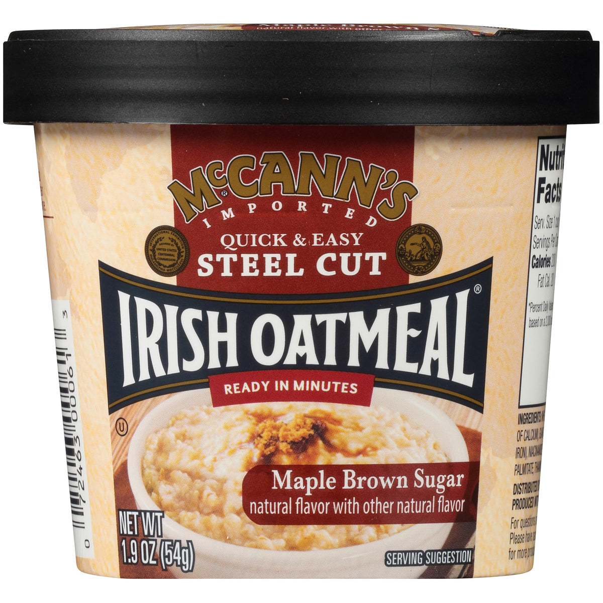 Instant Oatmeal Cup Maple Brown Sugar 1.9 Ounce Pack of 12 U207778