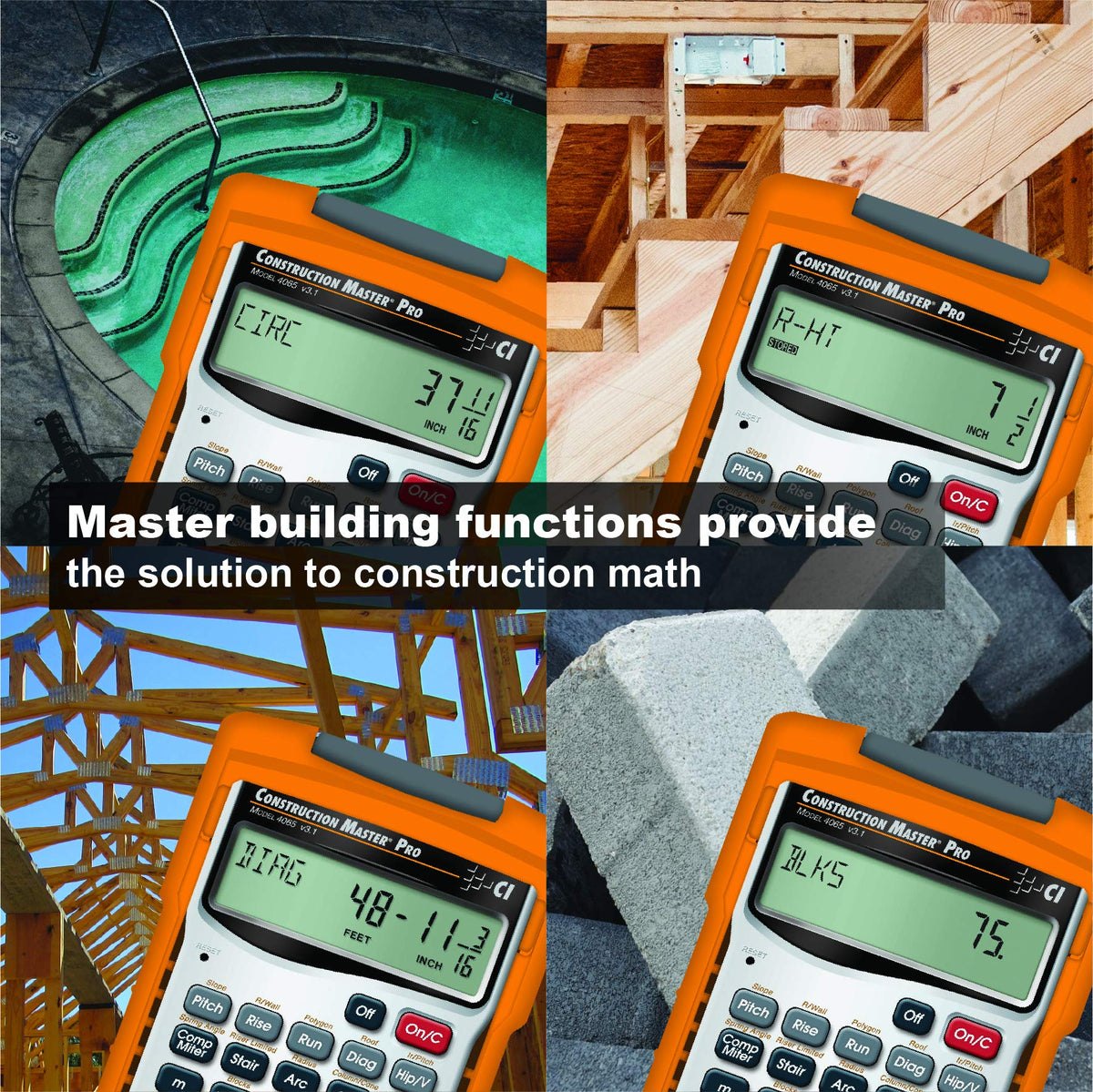 Construction Calculator with Trig Tool S291