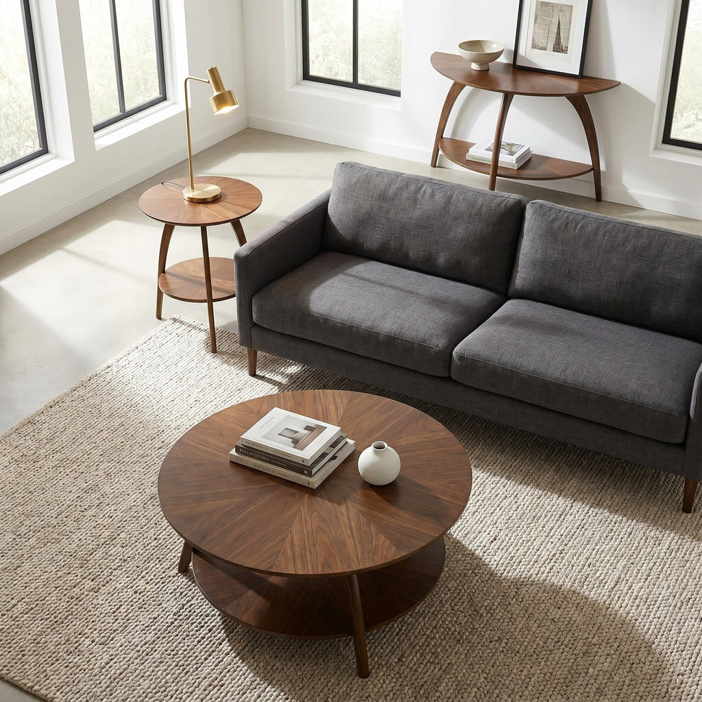 Round Wood Coffee Table E17565