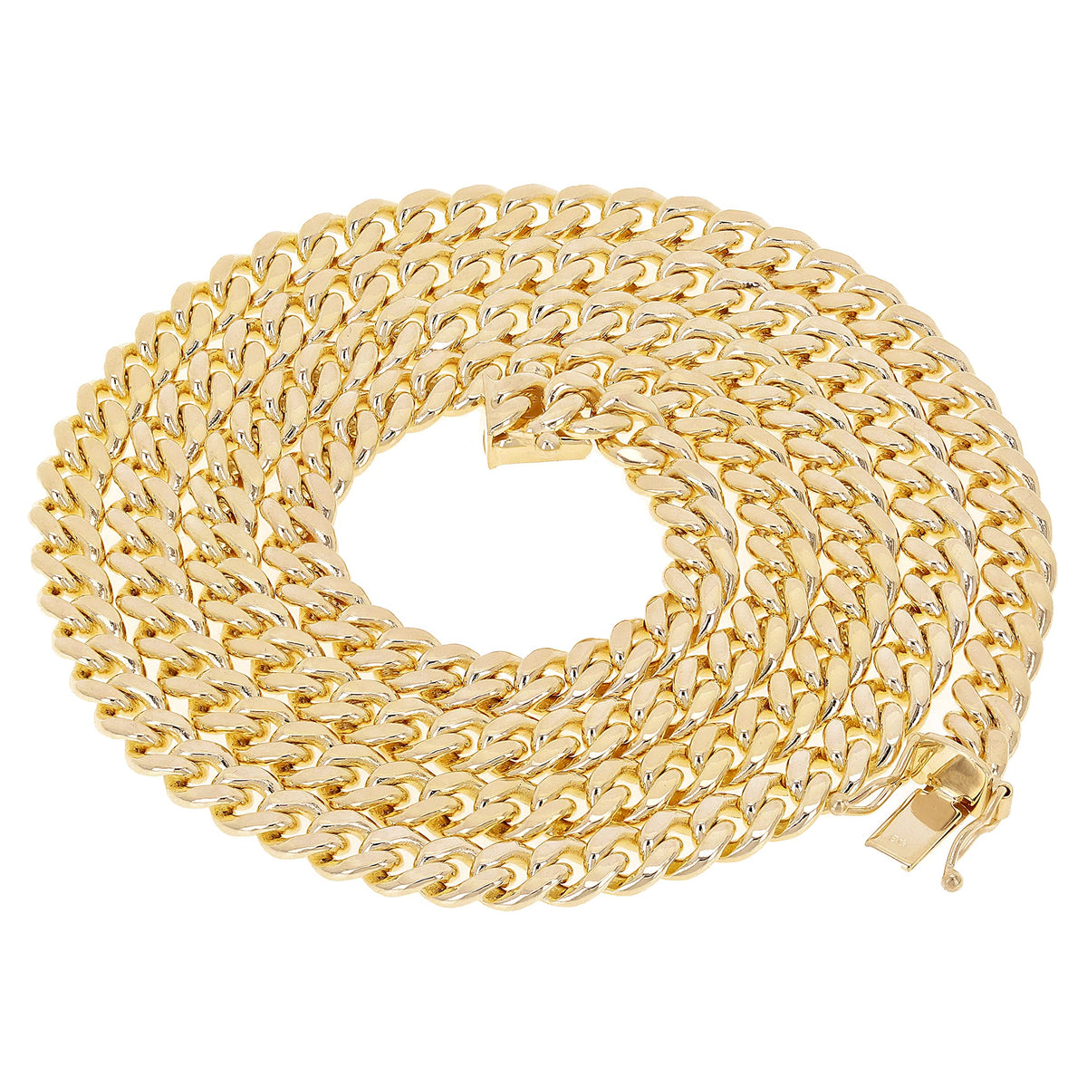 14k Yellow Gold Cuban Curb Link Chain M748296